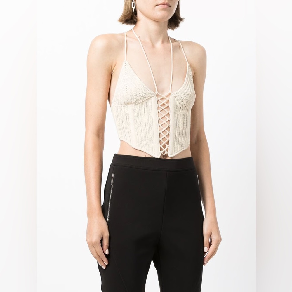 Dion Lee Crochet Corset Top